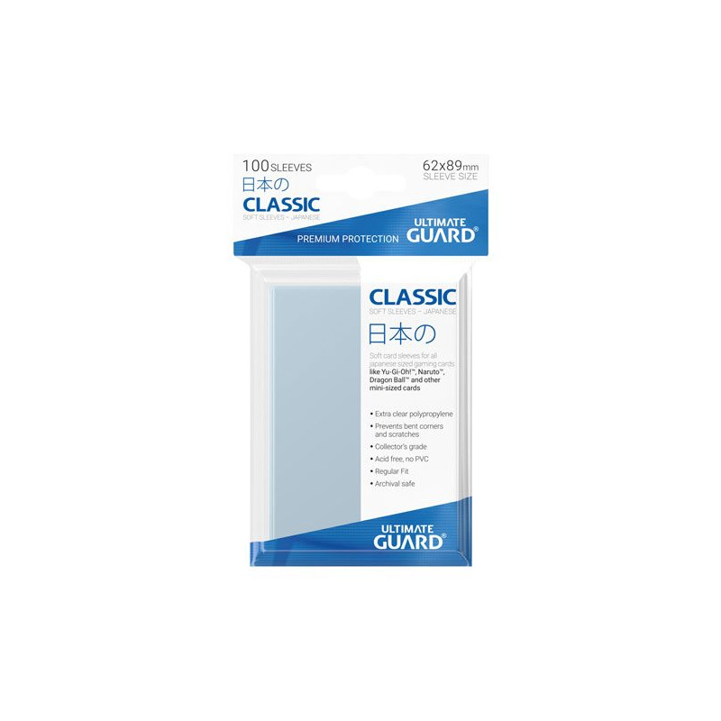 SLEEVE CLASSIC SOFT FORMAT JAPONAIS X100 / ULTIMATE GUARD