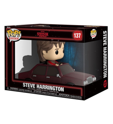 STEVE HARRINGTON AVEC VOITURE / STRANGER THINGS / FIGURINE FUNKO POP