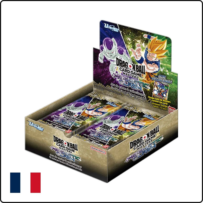 DISPLAY DE 24 BOOSTERS PRISMATIC CLASH BT28 DRAGON BALL SUPER / CARTE VF