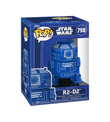R2-D2 BLUEPRINT / STAR WARS / FIGURINE FUNKO POP R2-D2 BLUEPRINT / STAR WARS / FIGURINE FUNKO POP