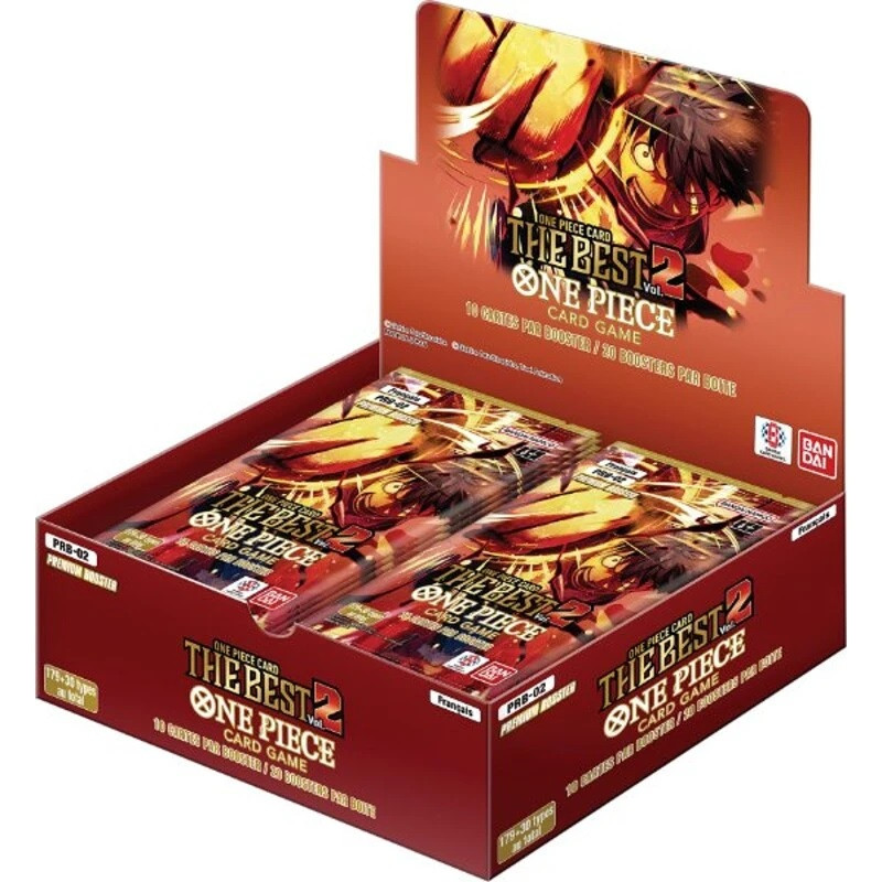 DISPLAY DE 20 BOOSTERS ONE PIECE PRB-02 THE BEST 2 / CARTE FRANCAISE