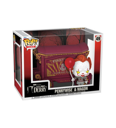 PENNYWISE AND WAGON / IT WELCOME TO DERRY / FIGURINE FUNKO POP