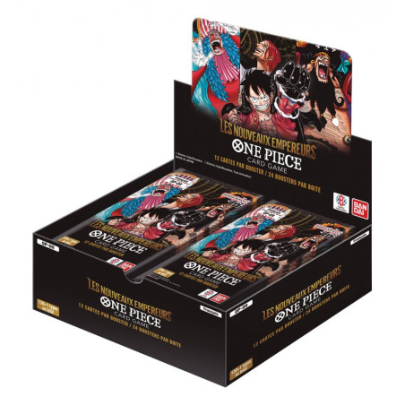 DISPLAY DE 24 BOOSTERS ONE PIECE LES NOUVEAUX EMPEREURS OP-09 / CARTE FRANCAISE