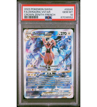 CARTE ZERAORA ZENITH SUPREME GG43/GG70 / PSA 10