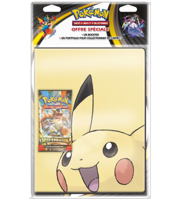 PORTFOLIO + BOOSTER ME-01 MODELE ALEATOIRE / CARTE POKEMON VF