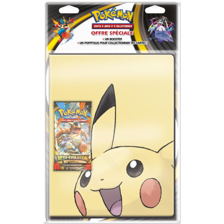 PORTFOLIO + BOOSTER ME-01 MODELE ALEATOIRE / CARTE POKEMON VF