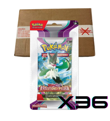 CASE DE 36 BOOSTERS EV02 EVOLUTIONS A PALDEA / CARTE POKEMON VF