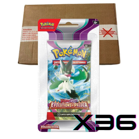 CASE DE 36 BOOSTERS EV02 EVOLUTIONS A PALDEA / CARTE POKEMON VF