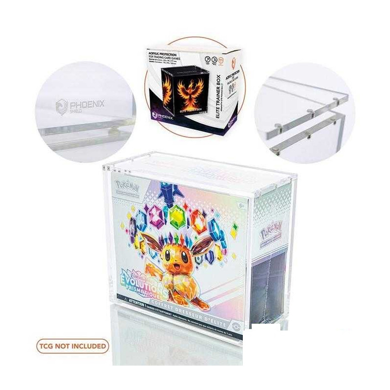 PROTECTION ACRYLIQUE COFFRET DRESSEUR D'ELITE (ETB) POKEMON / PHOENIX SHIELD