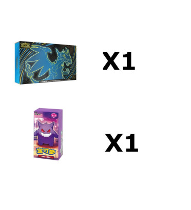 UPC DRACAUFEU X EX FRANCAIS + DISPLAY GEM PACK VOL 3 CHINOIS / CARTE POKEMON
