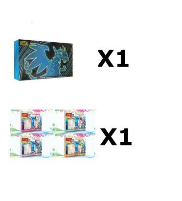 UPC DRACAUFEU X EX FRANCAIS + 4 DECK CHAMPIONNAT DU MONDE 2024 FRANCAIS / CARTE POKEMON