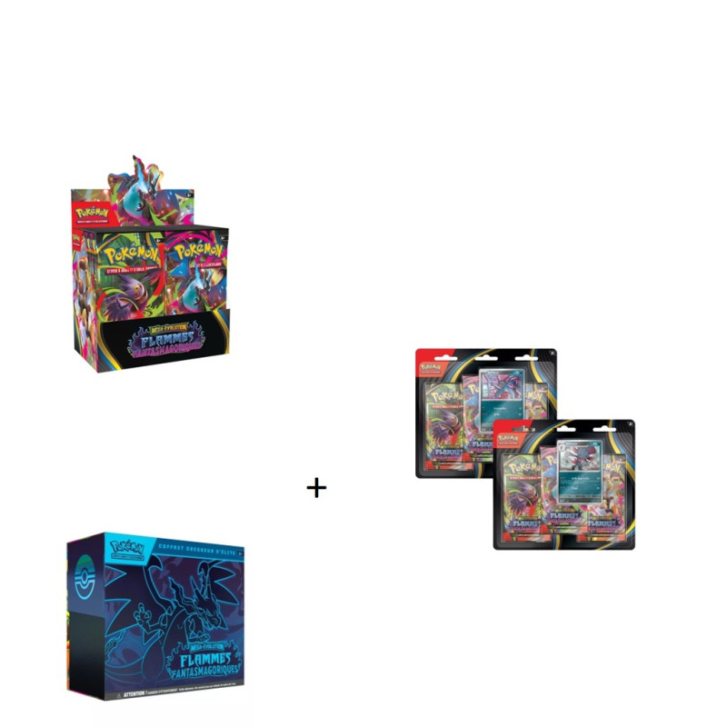 BUNDLE 1 ETB + 1 DISPLAY + 2 TRIPACK ME-02 / CARTE POKEMON VF