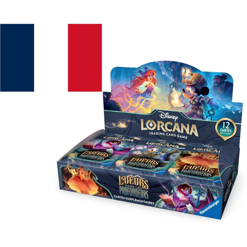 DISPLAY DE 24 BOOSTERS LORCANA LUEURS DANS LES PROFONDEURS CHAPITRE 10 / RAVENSBURGER