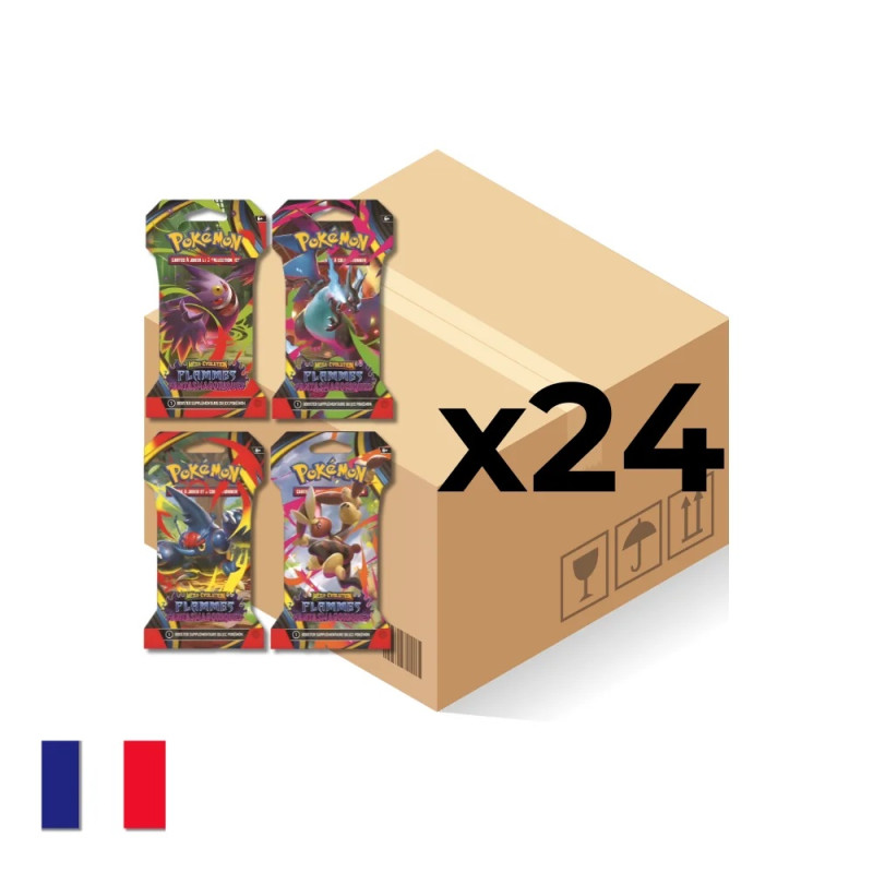 CASE DE 24 BOOSTERS BLISTER ME-02 / CARTE POKEMON VF