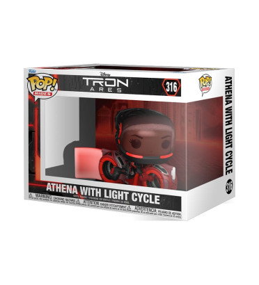 ATHENA WITH LIGHT CYCLE / TRON ARES / FIGURINE FUNKO POP
