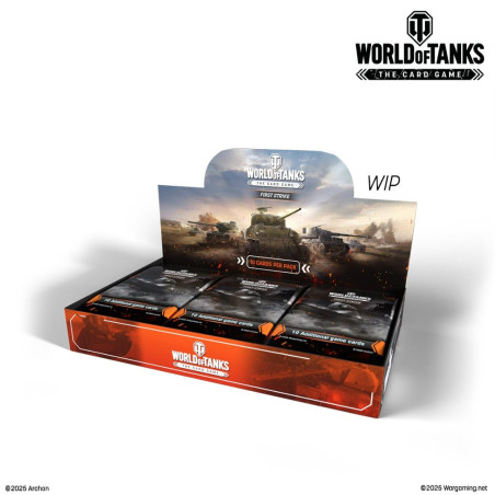 DISPLAY DE 24 BOOSTERS FIRST STRIKE WORLD OF TANKS / CARTE ANGLAISE