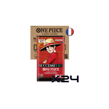 CARTON DE 24 BOOSTERS SOUS BLISTERS ONE PIECE OP-13 SUCCESSEURS / CARTE VF