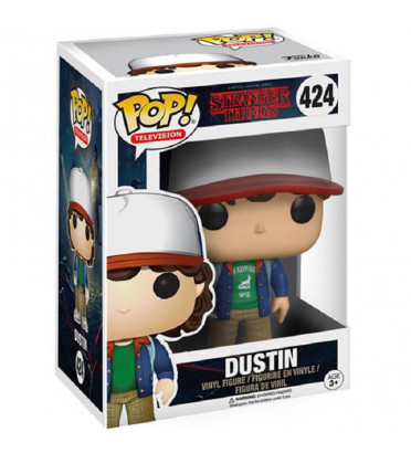 DUSTIN AVEC CASQUETTE / STRANGER THINGS / FIGURINE FUNKO POP