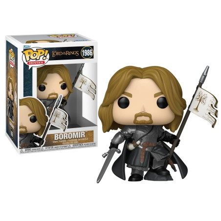 BOROMIR AVEC BANNIERE / LE SEIGNEUR DES ANNEAUX / FIGURINE FUNKO POP