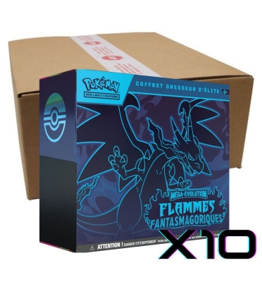 CASE DE 10 ETB FLAMMES FANTASMAGORIQUES ME02 / CARTE POKEMON VF