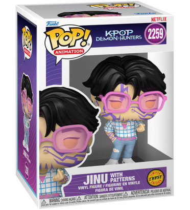JINU WITH PATTERNS / K-POP DEMON HUNTERS / FIGURINE FUNKO POP / CHASE JINU WITH PATTERNS / K-POP DEMON HUNTERS / FIGURINE FUNKO POP / CHASE