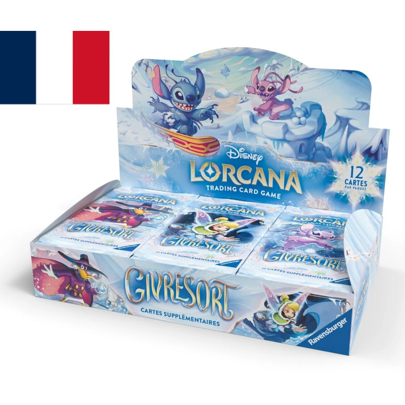 DISPLAY DE 24 BOOSTERS LORCANA GIVRESORT CHAPITRE 11 / CARTE VF