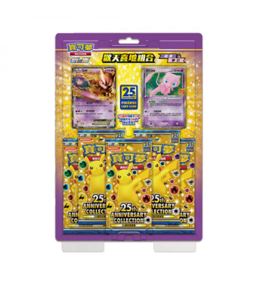 COFFRET MEWTWO/MEW 25TH ANNIVERSARY / CARTE POKEMON CHINOISE