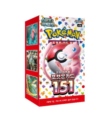 DISPLAY DE 20 BOOSTERS 151 SV2A / CARTE POKEMON COREEN