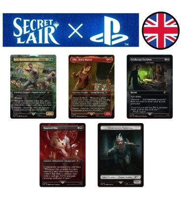 SECRET LAIR X PLAYSTATION THE LAST OF US PART 1 / CARTE MAGIC ANGLAISE