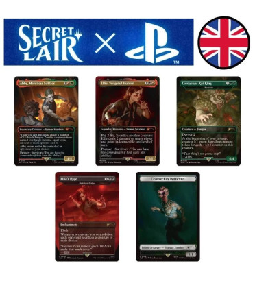 SECRET LAIR X PLAYSTATION THE LAST OF US PART 2 / CARTE MAGIC ANGLAISE