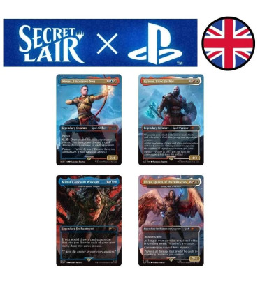 SECRET LAIR X PLAYSTATION GOD OF WAR NORSE / CARTE MAGIC ANGLAISE