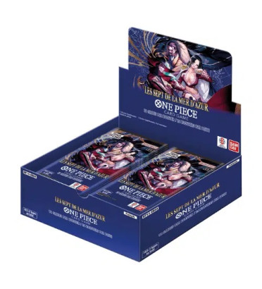 DISPLAY DE 24 BOOSTERS ONE PIECE LES SEPT DE LA MER D'AZUR OP-14 / CARTE FRANCAISE