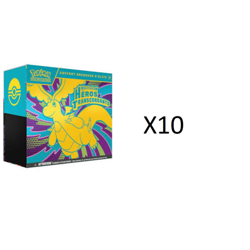 CASE DE 10 ETB HEROS TRANSCENDANTS ME2.5 / CARTE POKEMON VF