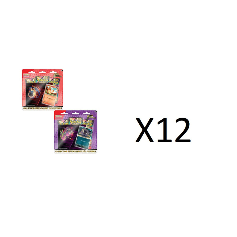 CASE DE 12 TRI PACK HEROS TRANSCENDANTS ME2.5 / CARTE POKEMON VF
