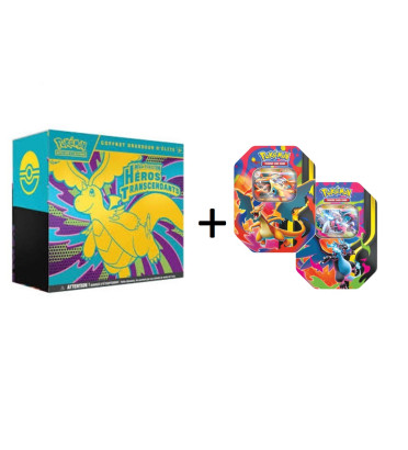 BUNDLE COFFRET DRESSEUR D'ELITE ETB ME2.5 + DUO POKEBOX DRACAUFEU / CARTE POKEMON VF