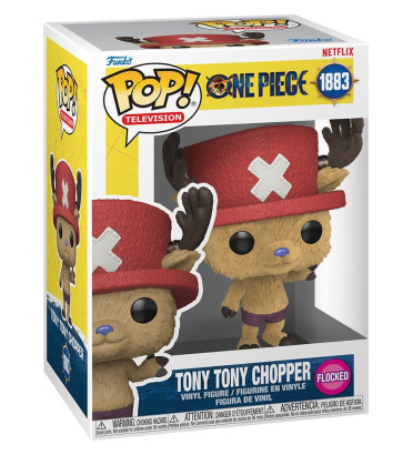 TONY TONY CHOPPER / ONE PIECE NETFLIX / FIGURINE FUNKO POP / FLOCKED TONY TONY CHOPPER / ONE PIECE NETFLIX / FIGURINE FUNKO POP / FLOCKED