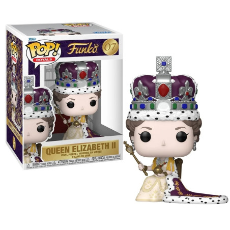 QUEEN ELIZABETH II COURONNEMENT / ROYALS FAMILY / FIGURINE FUNKO POP