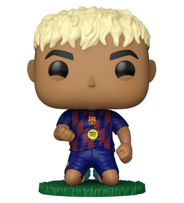 LAMINE YAMAL KNEELING / FC BARCELONE / FIGURINE FUNKO POP