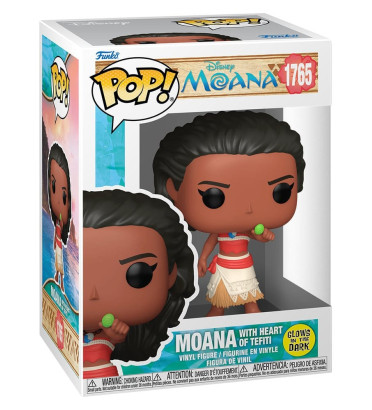MOANA WITH HEART OF TEFITI / VAIANA LE LEGENDE DU BOUT DU MONDE / FIGURINE FUNKO POP / GITD