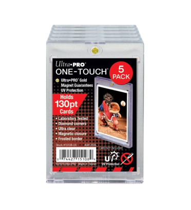 LOT DE 5 ONE TOUCH MAGNETIC HOLDER 130PT / ULTRA PRO