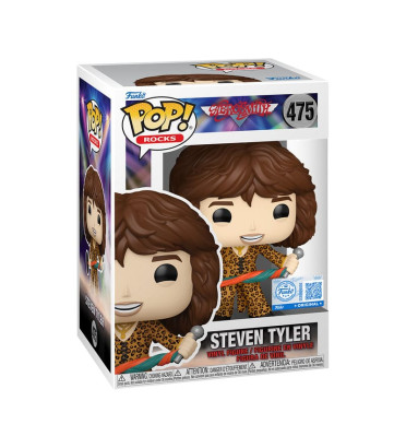 STEVEN TYLER LEOPARD OUTFIT / AEROSMITH / FIGURINE FUNKO POP / EXCLUSIVE SPECIAL EDITION