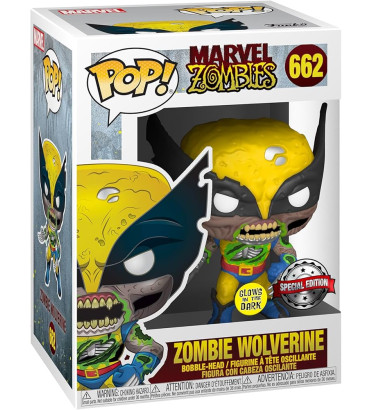 ZOMBIE WOLVERINE / MARVEL ZOMBIES / FIGURINE FUNKO POP / EXCLUSIVE SPECIAL EDITION / GITD