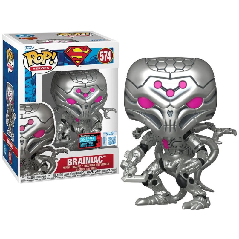 BRAINIAC METALLIC / SUPERMAN / FIGURINE FUNKO POP / EXCLUSIVE NYCC 225