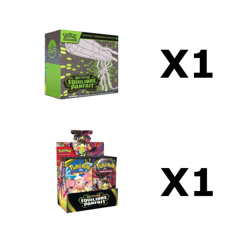 BUNDLE COFFRET DRESSEUR D'ELITE ME03 + DISPLAY ME03 / CARTE POKEMON VF