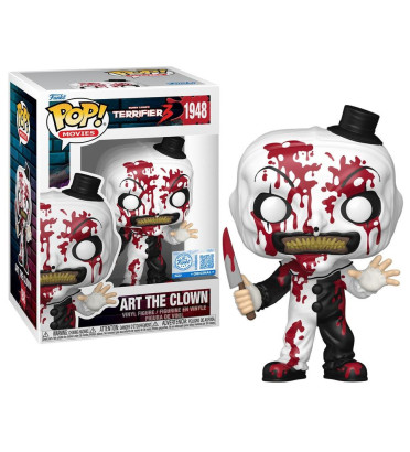 ART THE CLOWN BLOODY / TERRIFIER 3 / FIGURINE FUNKO POP / EXCLUSIVE SPECIAL EDITION ART THE CLOWN BLOODY / TERRIFIER 3 / FIGURINE FUNKO POP / EXCLUSIVE SPECIAL EDITION