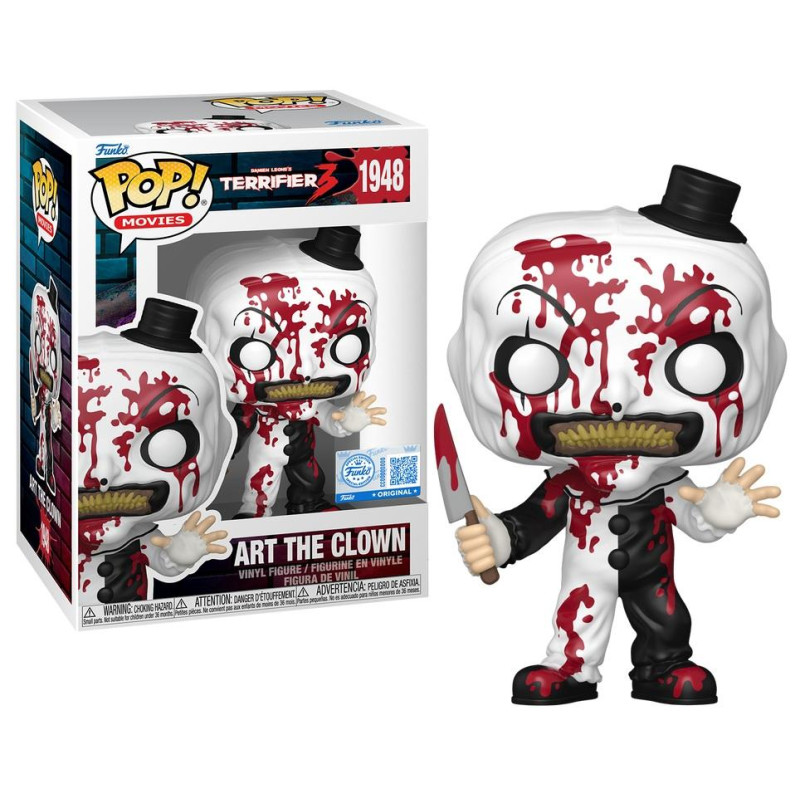 ART THE CLOWN BLOODY / TERRIFIER 3 / FIGURINE FUNKO POP / EXCLUSIVE SPECIAL EDITION