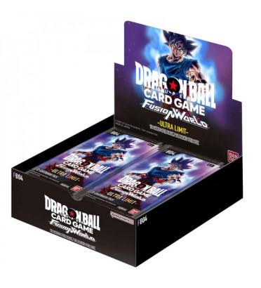 DISPLAY DE 24 BOOSTERS DRAGON BALL SUPER FUSION WORLD FB-04 ULTRA LIMIT / CARTE ANGLAISE