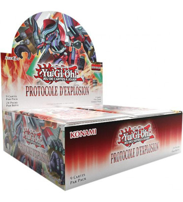 DISPLAY DE 24 BOOSTERS PROTOCOLE D'EXPLOSION / CARTE YU-GI-OH VF