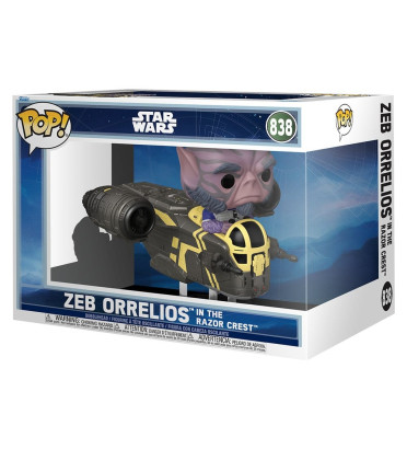 ZEB ORRELIOS IN THE RAZOR CHEST / STAR WARS THE MANDALORIAN AND GROGU / FIGURINE FUNKO POP