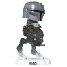 THE MANDALORIAN WITH GROGU IN IMPERIAL REMNANT AT-RT / STAR WARS THE MANDALORIAN AND GROGU / FIGURINE FUNKO POP